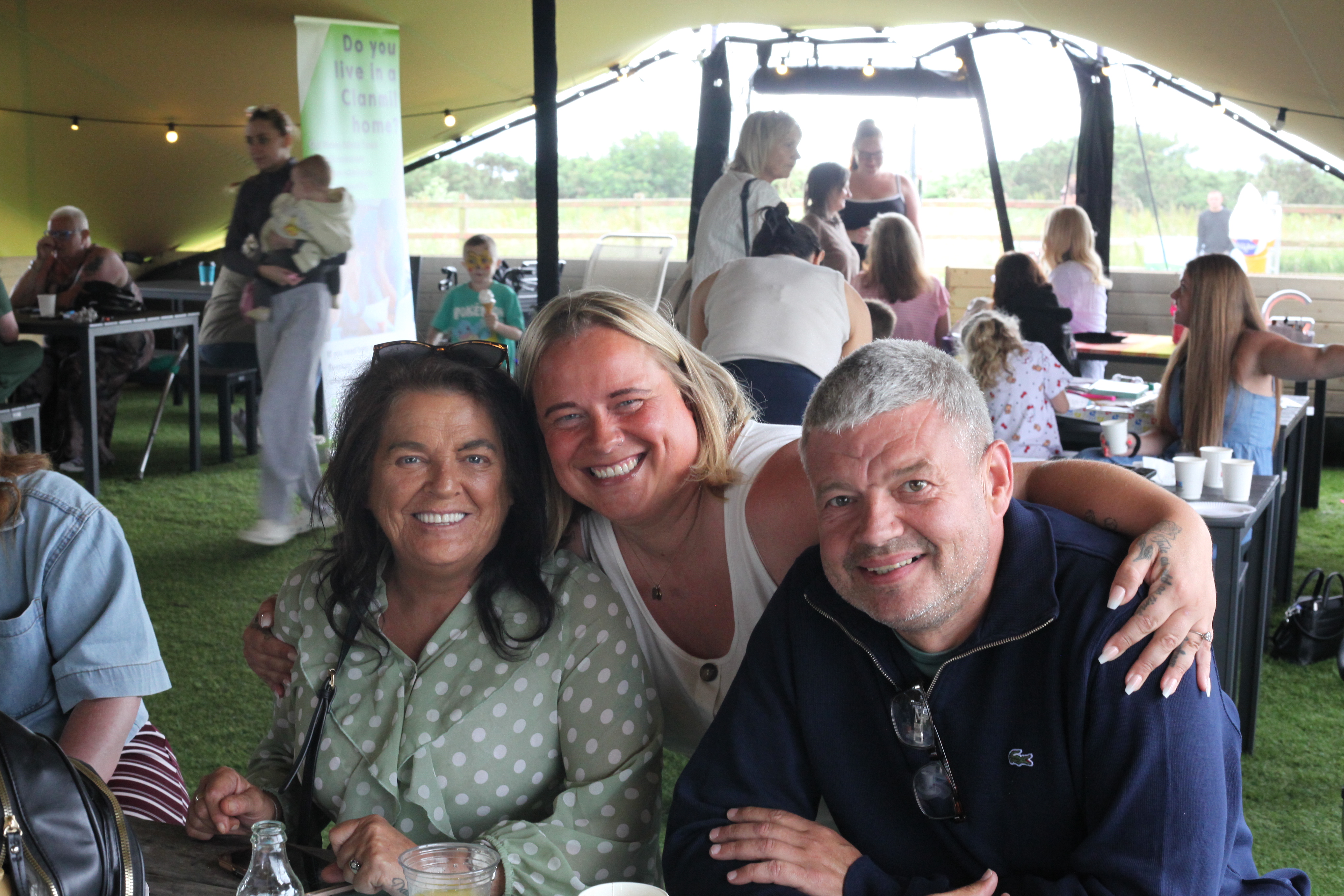 Agnes Sproole, Louise Still and Cllr Steven Irvine