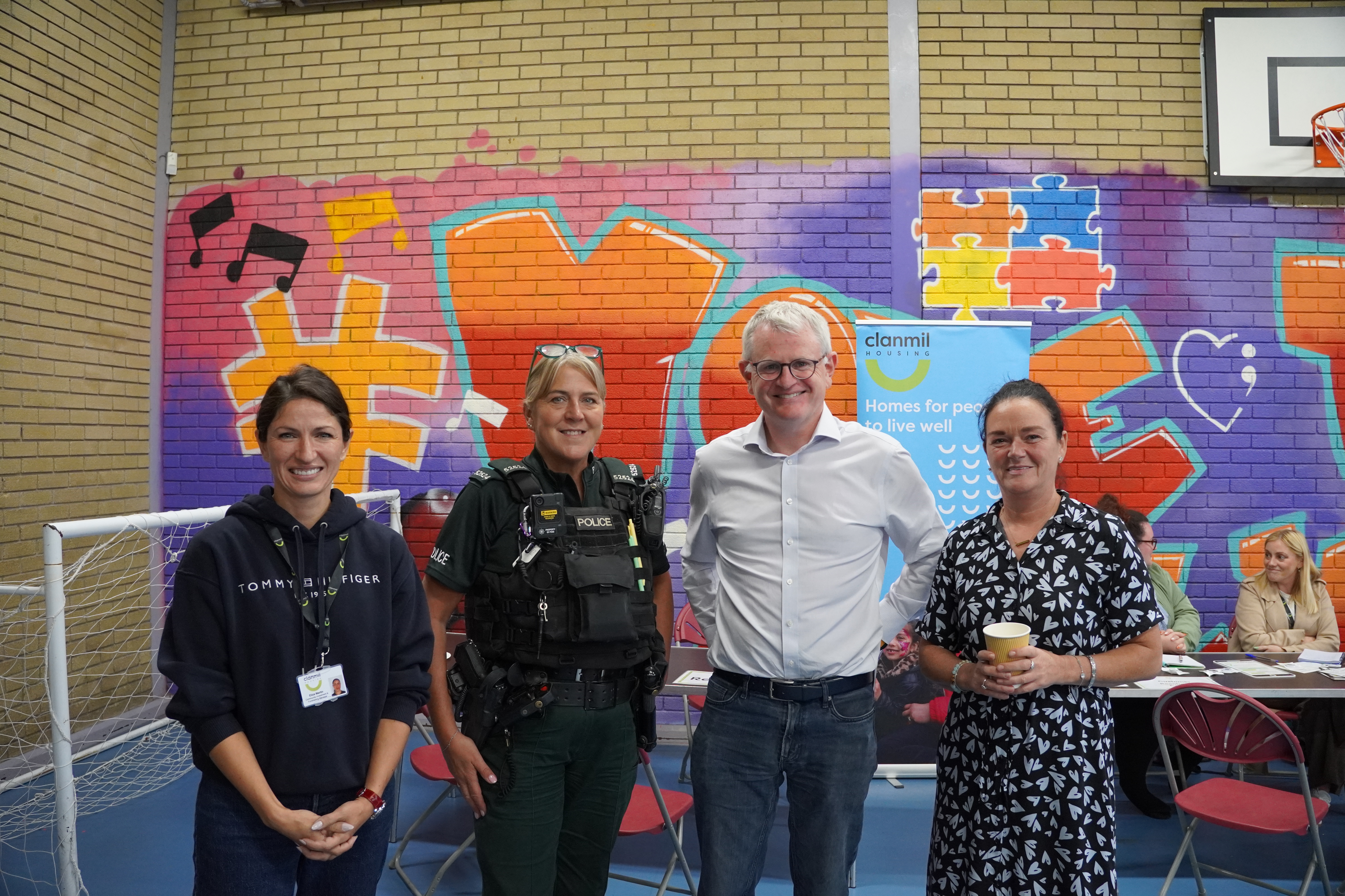Eliza Martin, PSNI Representative, Pol Callaghan, Patricia Husband