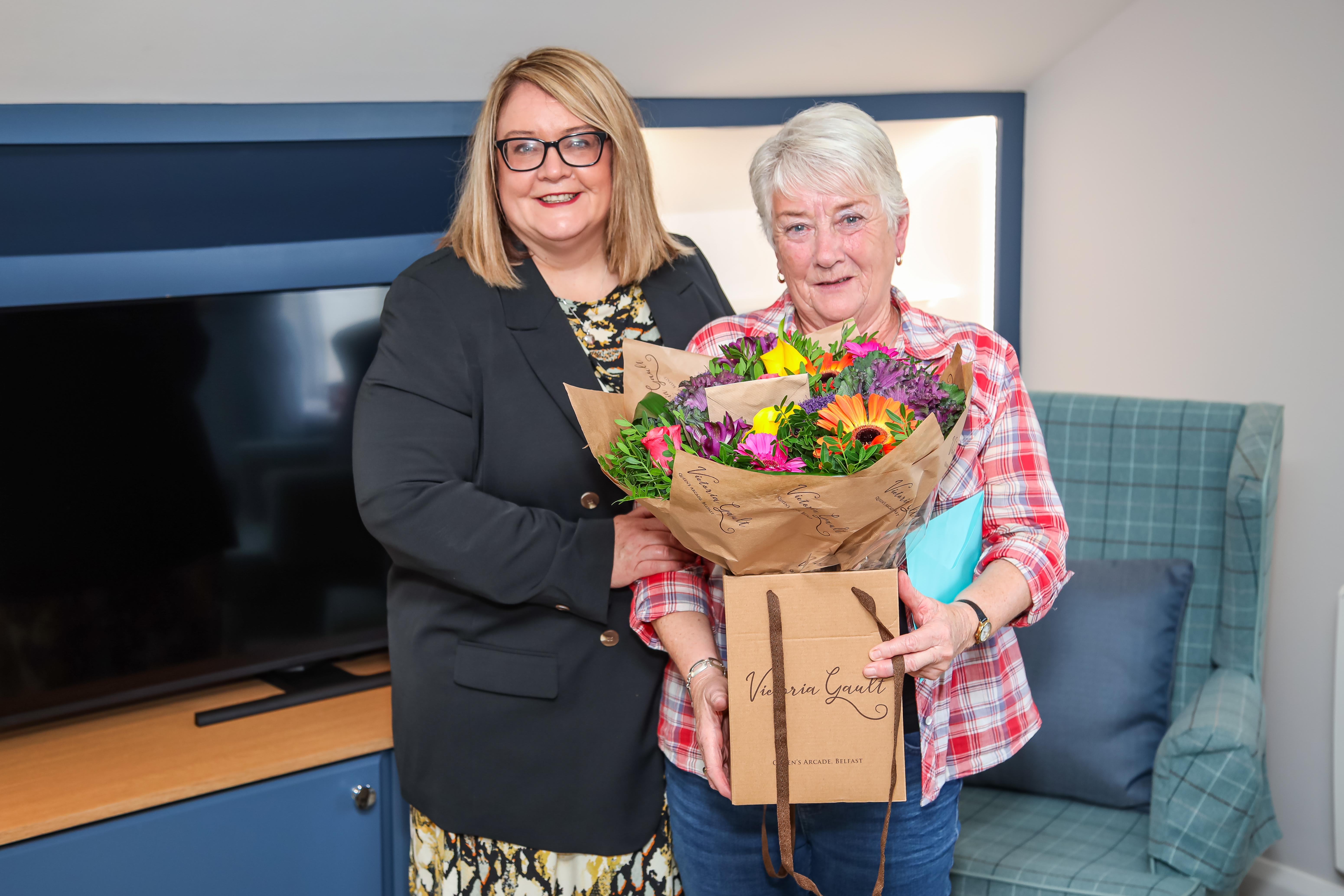 Rosaleen and Karen Gilmore, Executive Director of People and Organisational Development