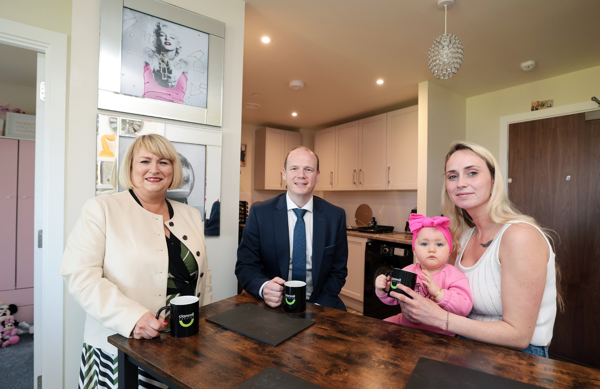 Carol McTaggart, Minister Gordon Lyons, Charlene Quinn