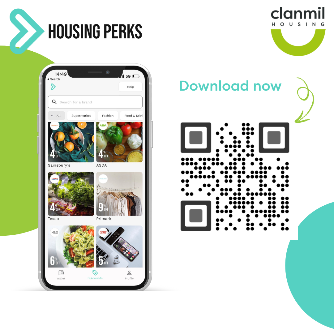 QR code to download the Housing Perks App